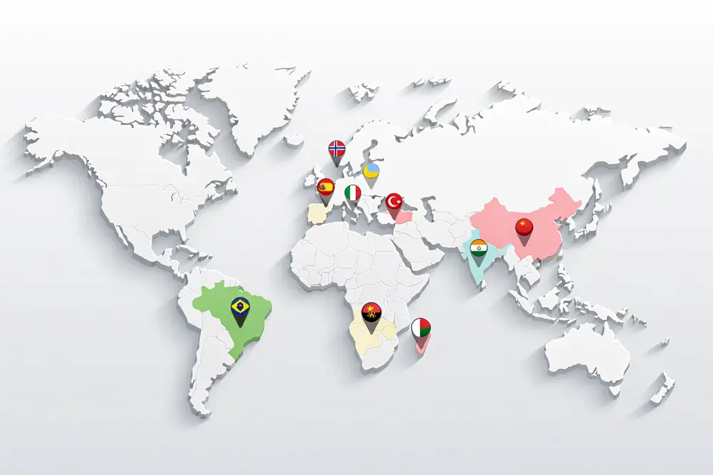 Countries we procure from